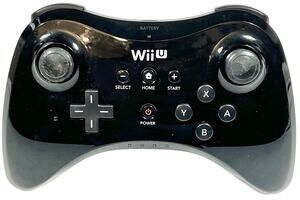 Official OEM Nintendo Wii U Black Wireless Pro Controller Model WUP-005